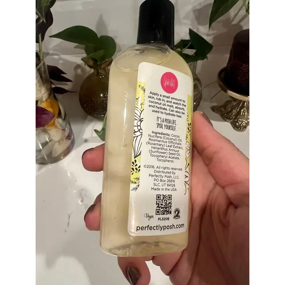 Perfectly Posh Life Is A Joy Coconut Oil 4oz Retired Sealed Rare 2016